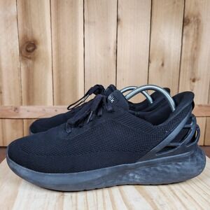 Kizik Athens‎ Shoes Mens 10 Triple Black Hands Free Slip On Sneakers Comfort